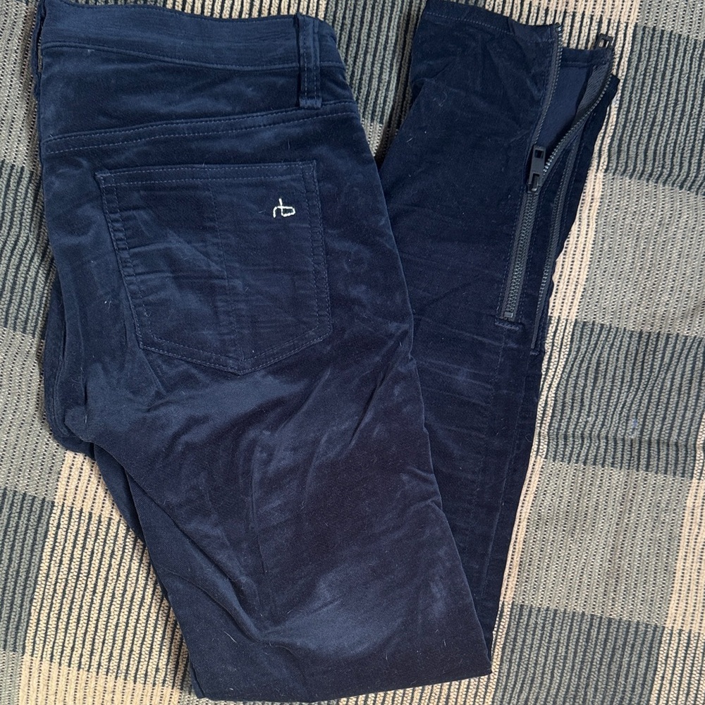 rag & bone Dark Blue Corduroy Pants